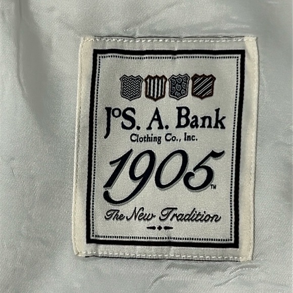 Jos. A. Bank 1905 blue & white striped‎ seersucker cotton men’s Size 43R blazer - Picture 6 of 9